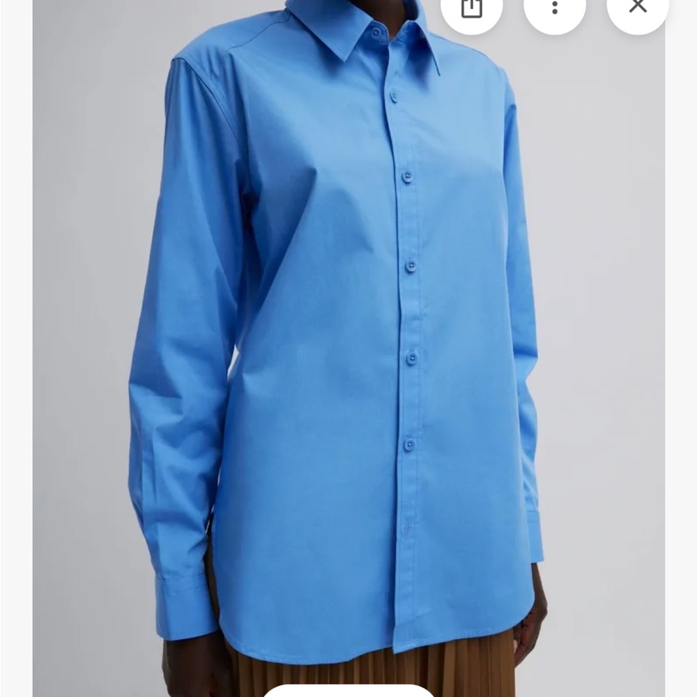Tibi Sky Blue Shirt